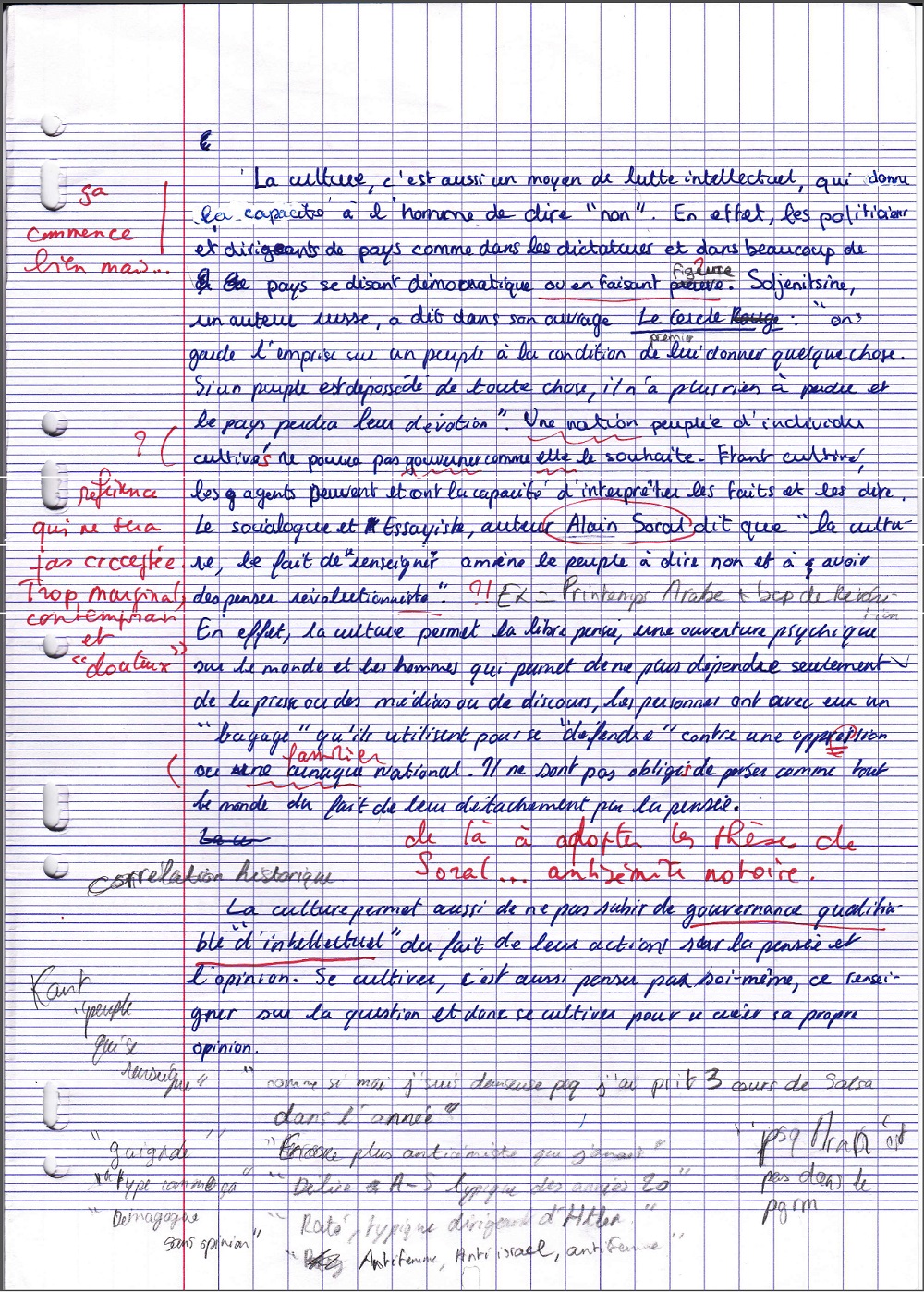Dissertation francais wiki