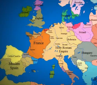  Carte  de l Europe de l an 1000   nos jours Egalite et 