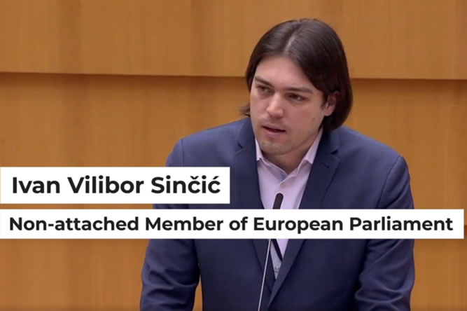 Le député européen Vilibor Sinčić dit ses 4 vérités au Parlement