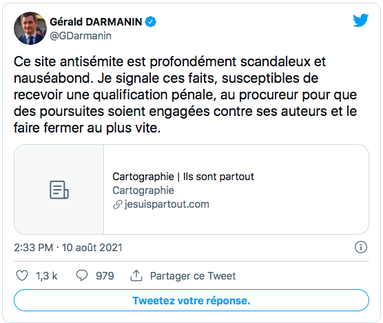 Le responsable du site Ils sont partout vient de sortir de deux jours de garde à vue