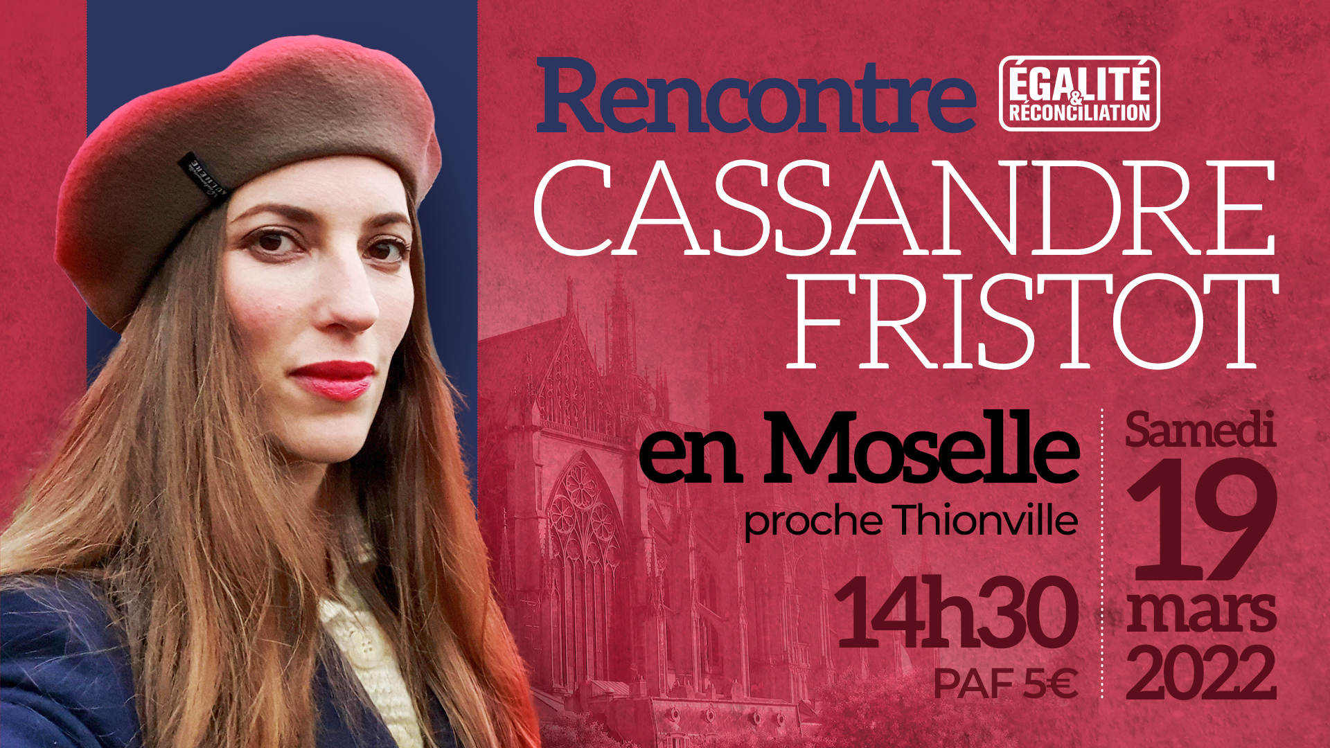 E&R Alsace et E&R Lorraine – Rencontre avec Cassandre Fristot le 19 mars 2022
