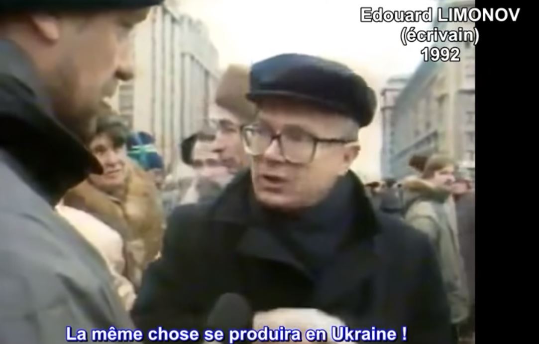 Ukraine, Russie : les paroles prophétiques d’Édouard Limonov en 1992