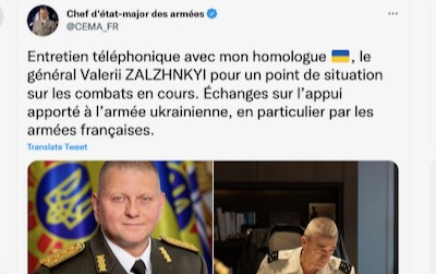 L’armée française «appuie» officiellement l’armée ukrainienne (bandéristes inclus)