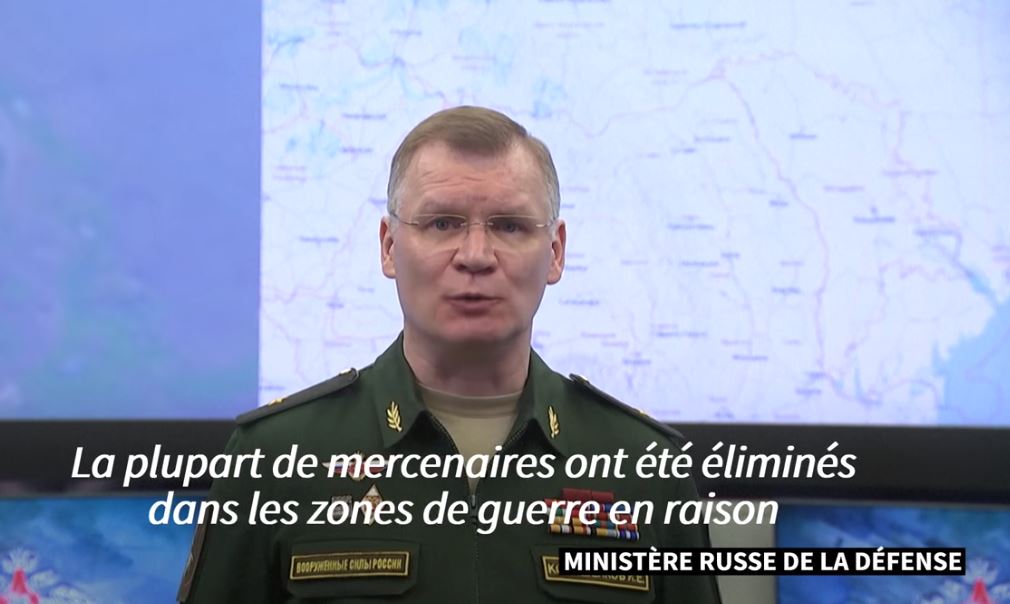 Les Russes dévoilent le nombre et l’origine des mercenaires étrangers tués en Ukraine