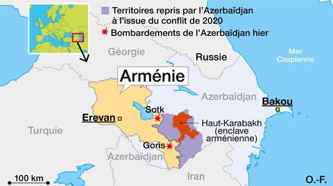 Affrontements meurtriers entre l’Arménie et l’Azerbaïdjan : au moins 49 soldats arméniens tués