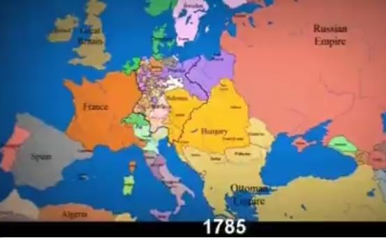 En deux minutes, l’évolution des frontières en Europe depuis 1140