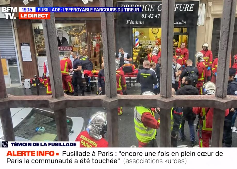 Un homme de 69 ans abat trois personnes dans le quartier kurde à Paris