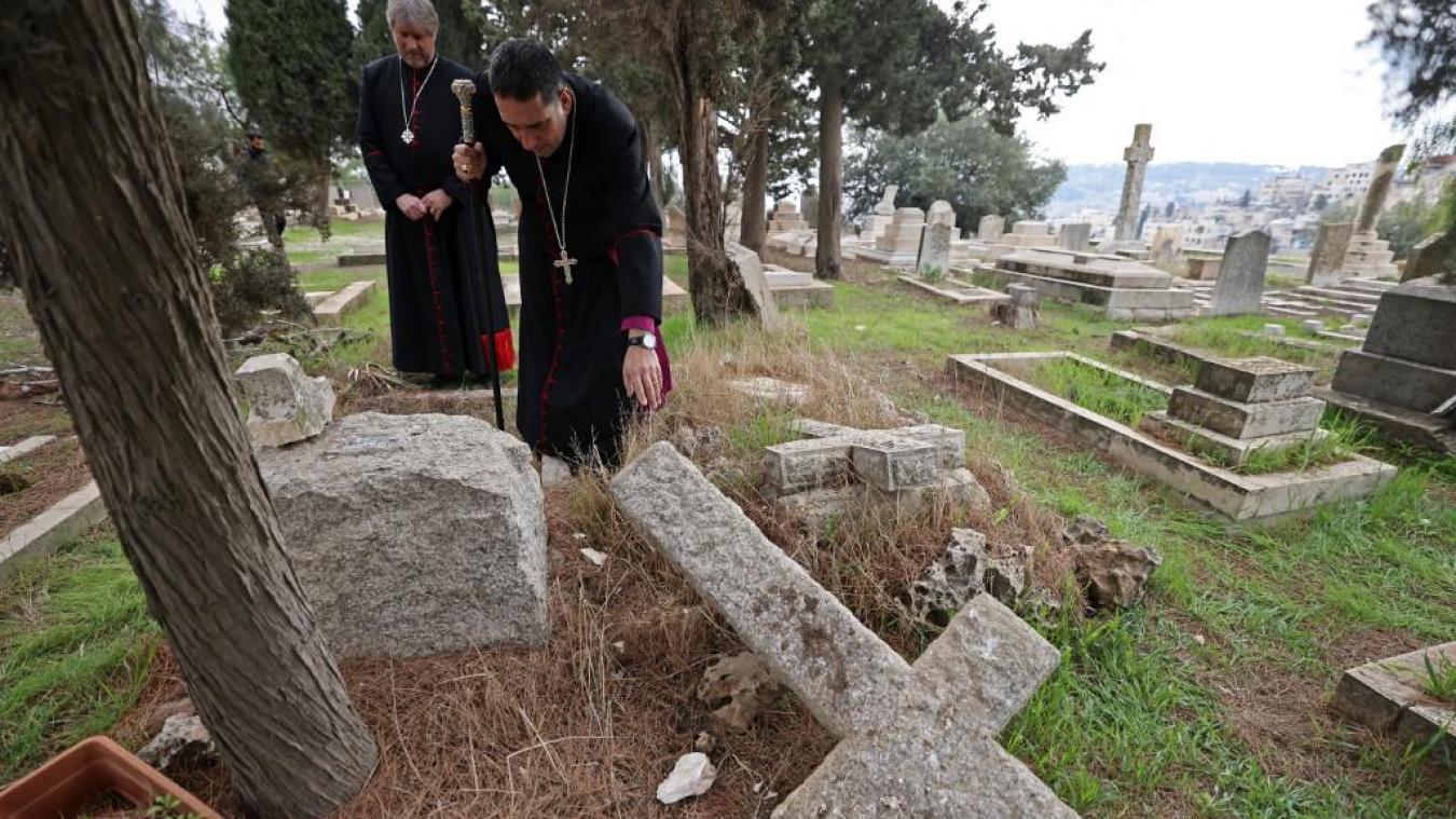 Jérusalem : plus d’une trentaine de tombes chrétiennes vandalisées