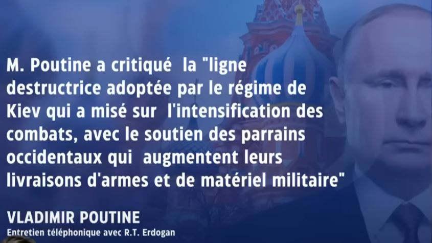 Vladimir Poutine critique la «ligne destructrice» des «parrains occidentaux»