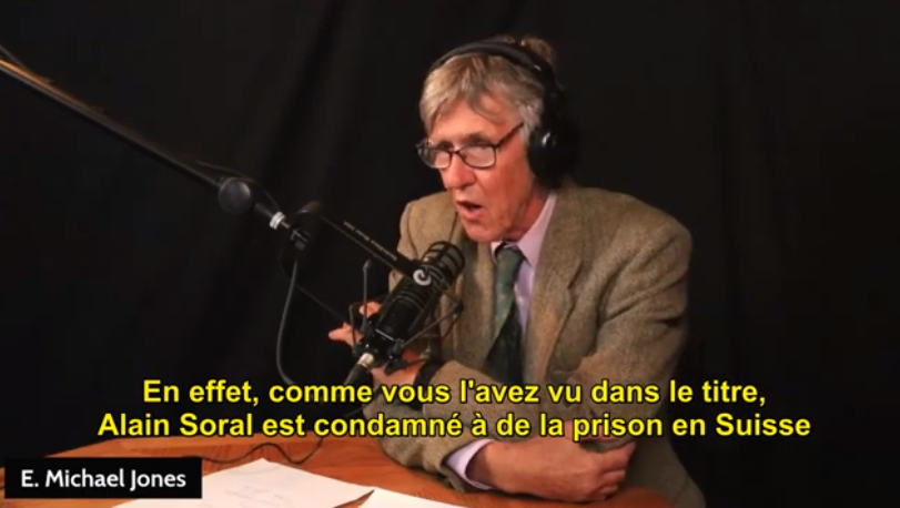 FatLesbianGate : Eugène Michael Jones soutient Alain Soral FatLesbianGate : Eugène Michael Jones soutient Alain Soral