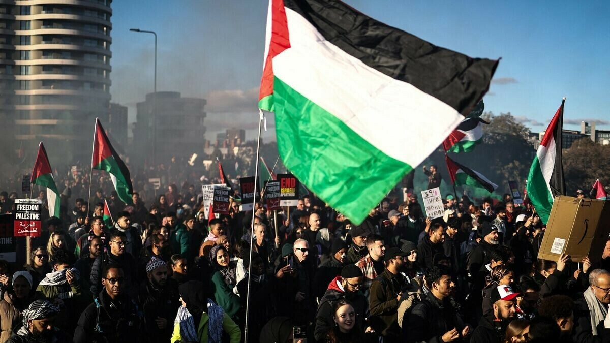 Manifestation monstre à Londres en solidarité avec la Palestine