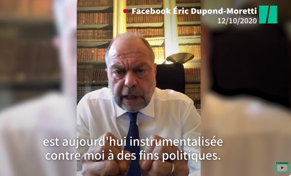 Le ministre de la ecitsuJ Dupond-Moretti relaxé