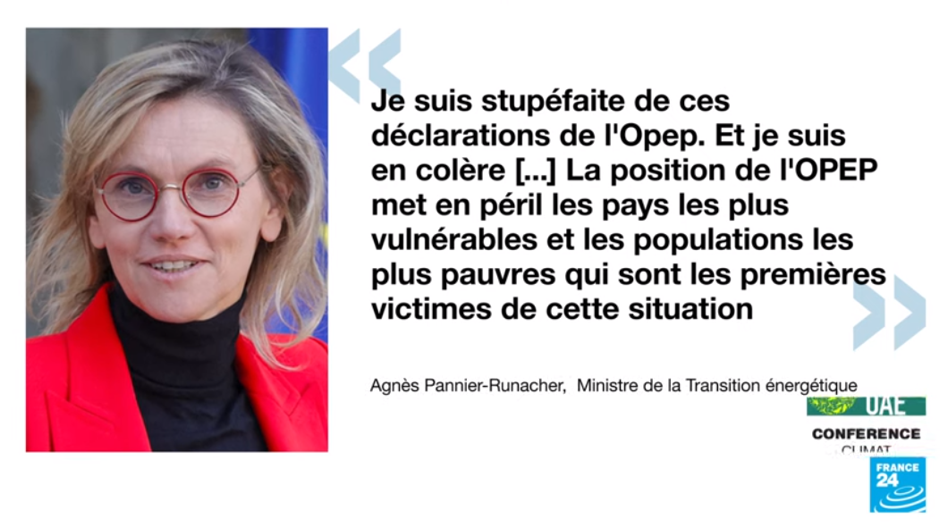 L’OPEP s’assoit sur le narratif bidon de la COP28