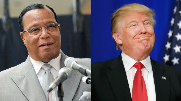 Louis Farrakhan adoube Donald Trump