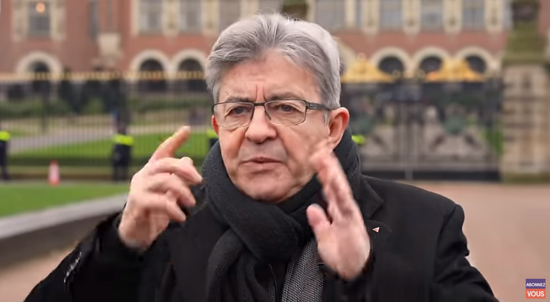 Mélenchon avec l’Afrique du Sud pour juger les crimes d’Israël