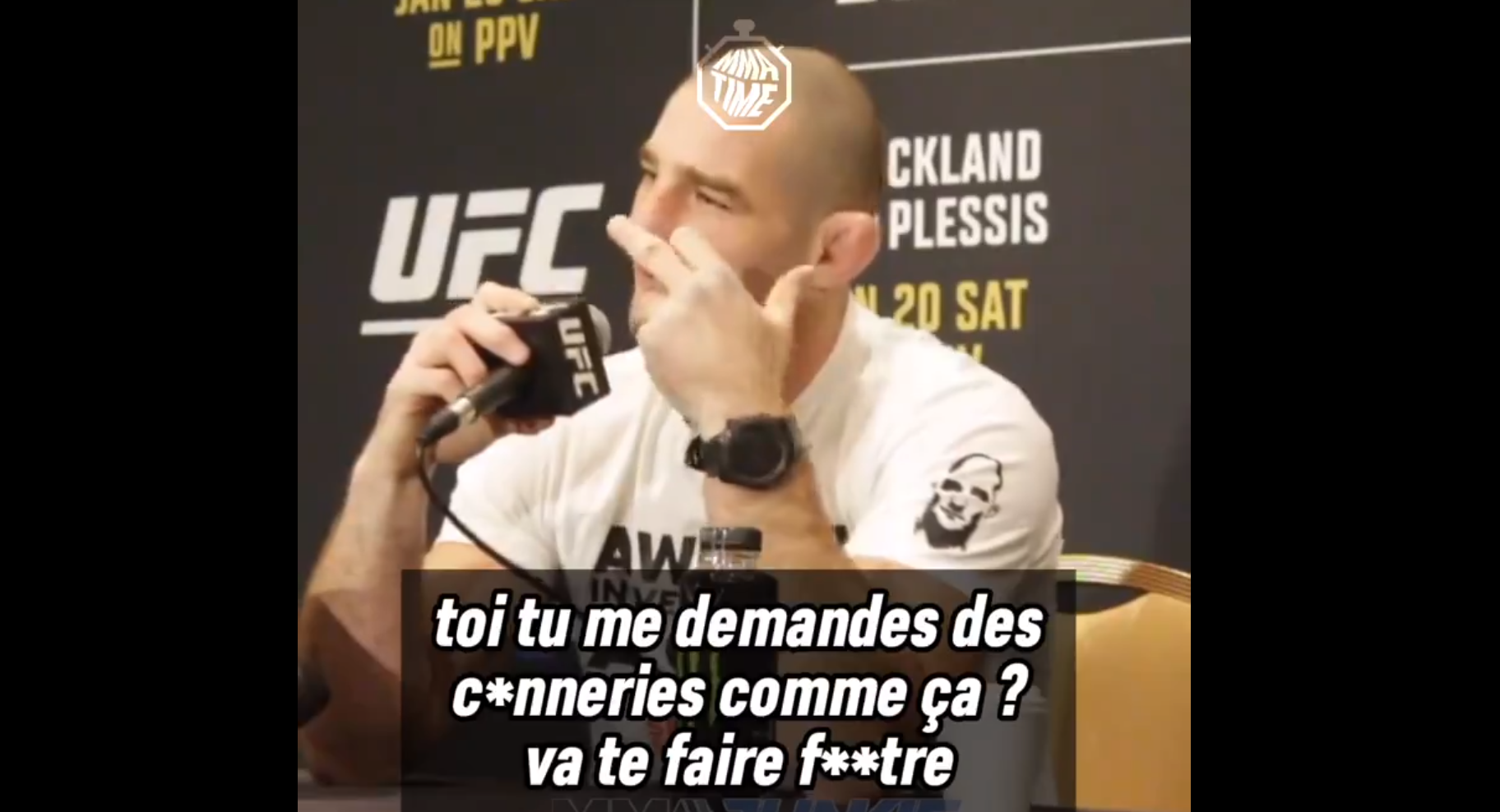 Un pro-gay pose la mauvaise question au champion UFC Sean Strickland