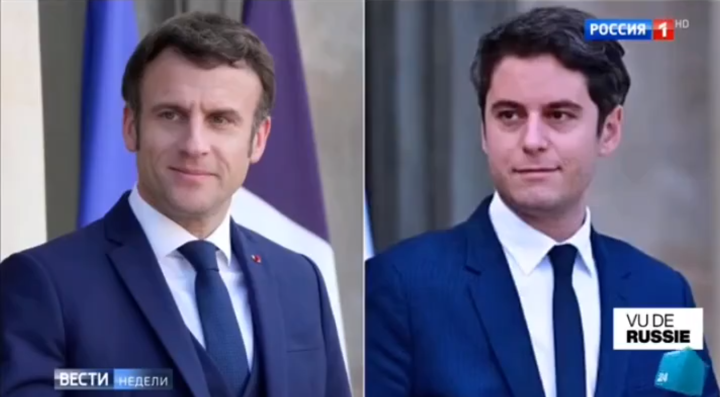 Quand l’émission la plus regardée de la télé russe parle de Macron, Attal et Séjourné