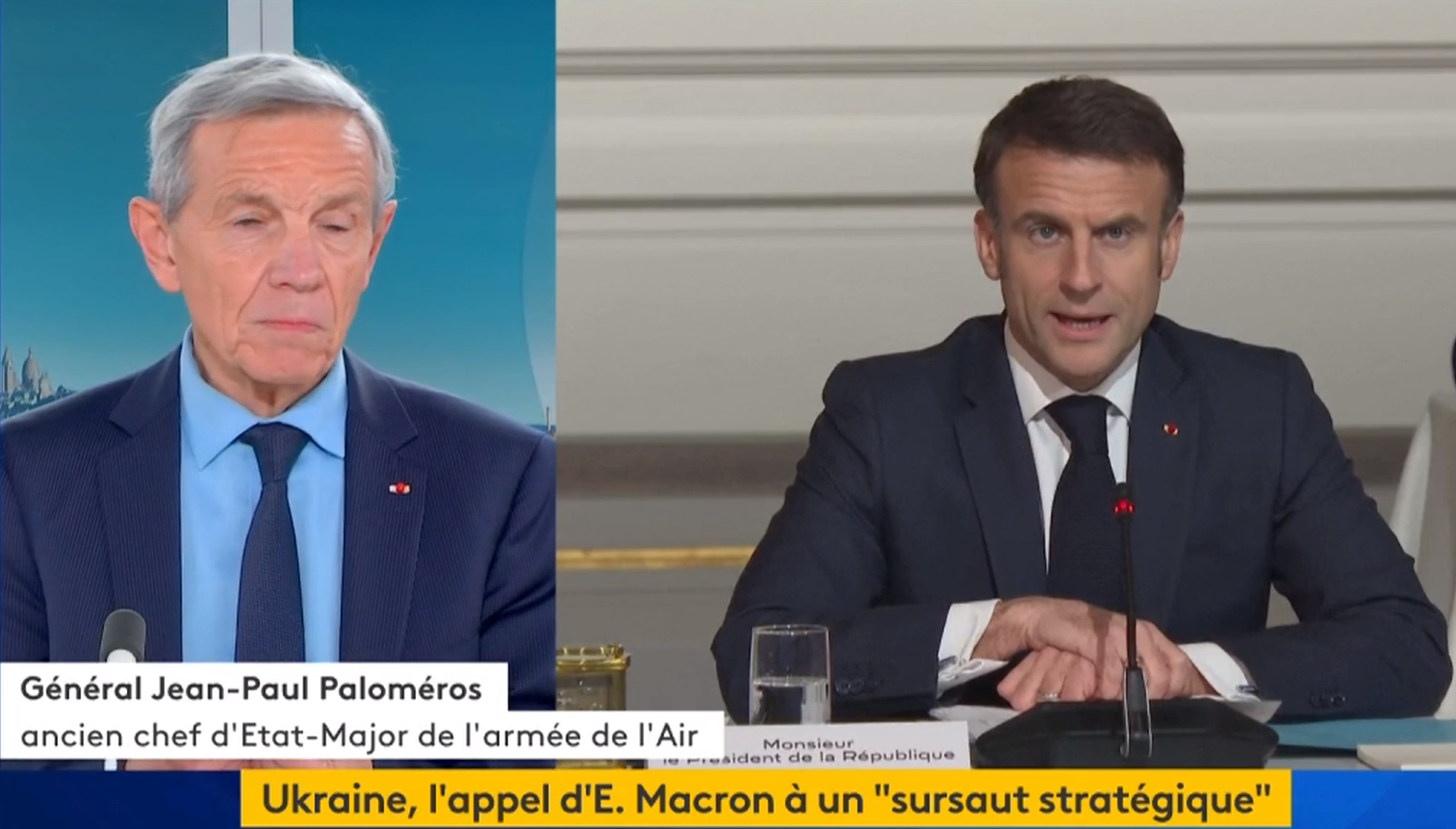 Un général embarrassé par la déclaration de guerre (tout seul) de Macron