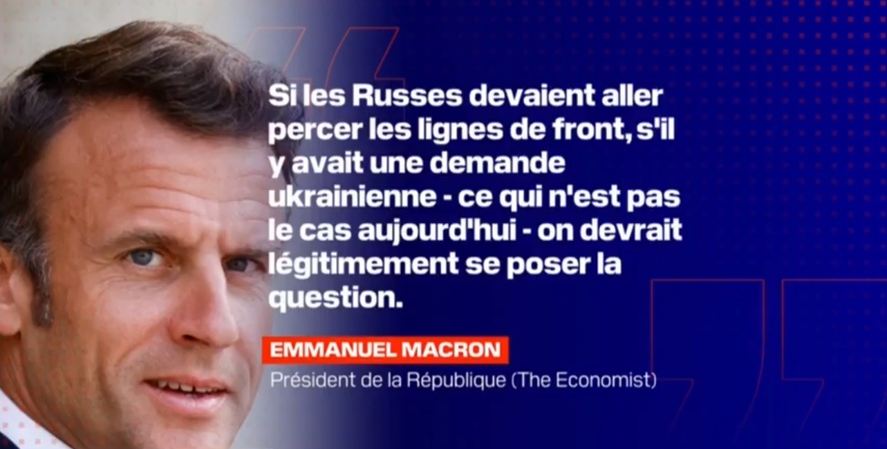 «En cas de percée russe» : Macron relance l’idée folle d’envoyer des troupes au sol