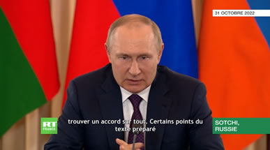 Poutine reçoit les dirigeants arménien et azerbaïdjanais à Sotchi